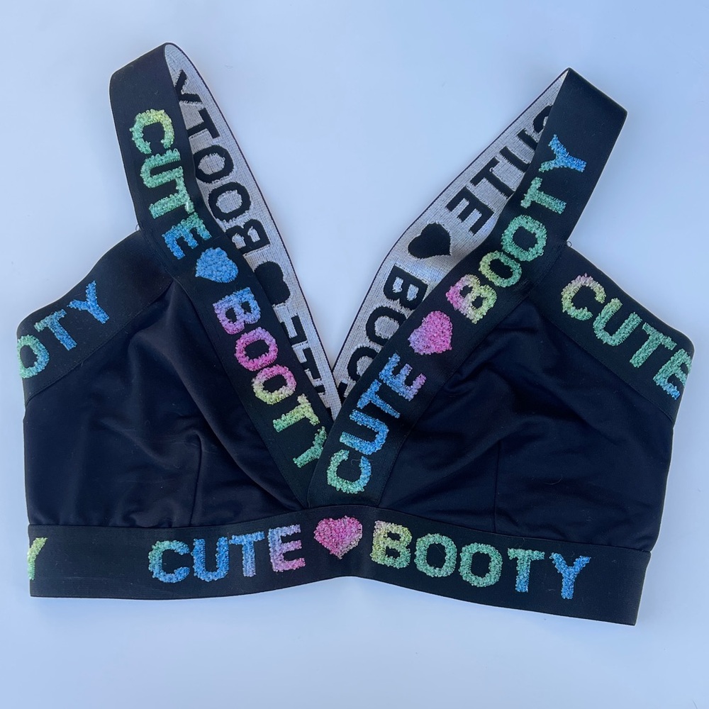 Cute booty active wear bra